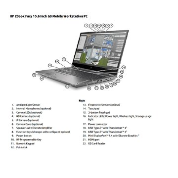 HP ZBook Fury 15.6 G8 Mobile Workstation i7